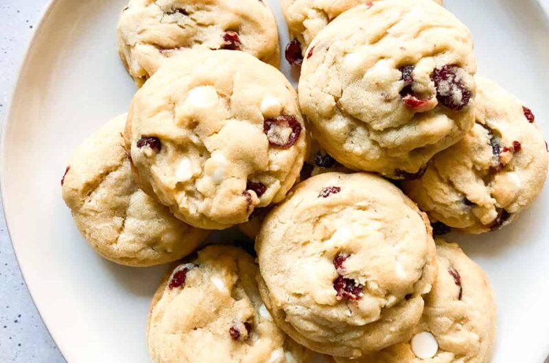 Gluten Free White Chocolate Cranberry Cookies Recipe